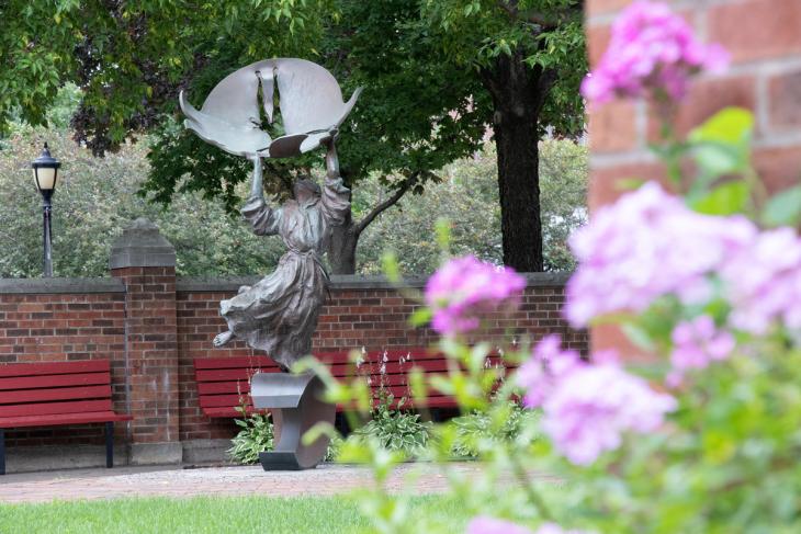 Dancing Francis statue Dancing Francis statue