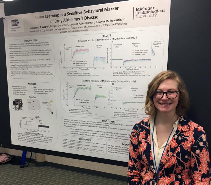 Alexandra Watral Alexandra Watral's doctoral work is studying a potential new test to detect early stages of Alzheimer's disease.