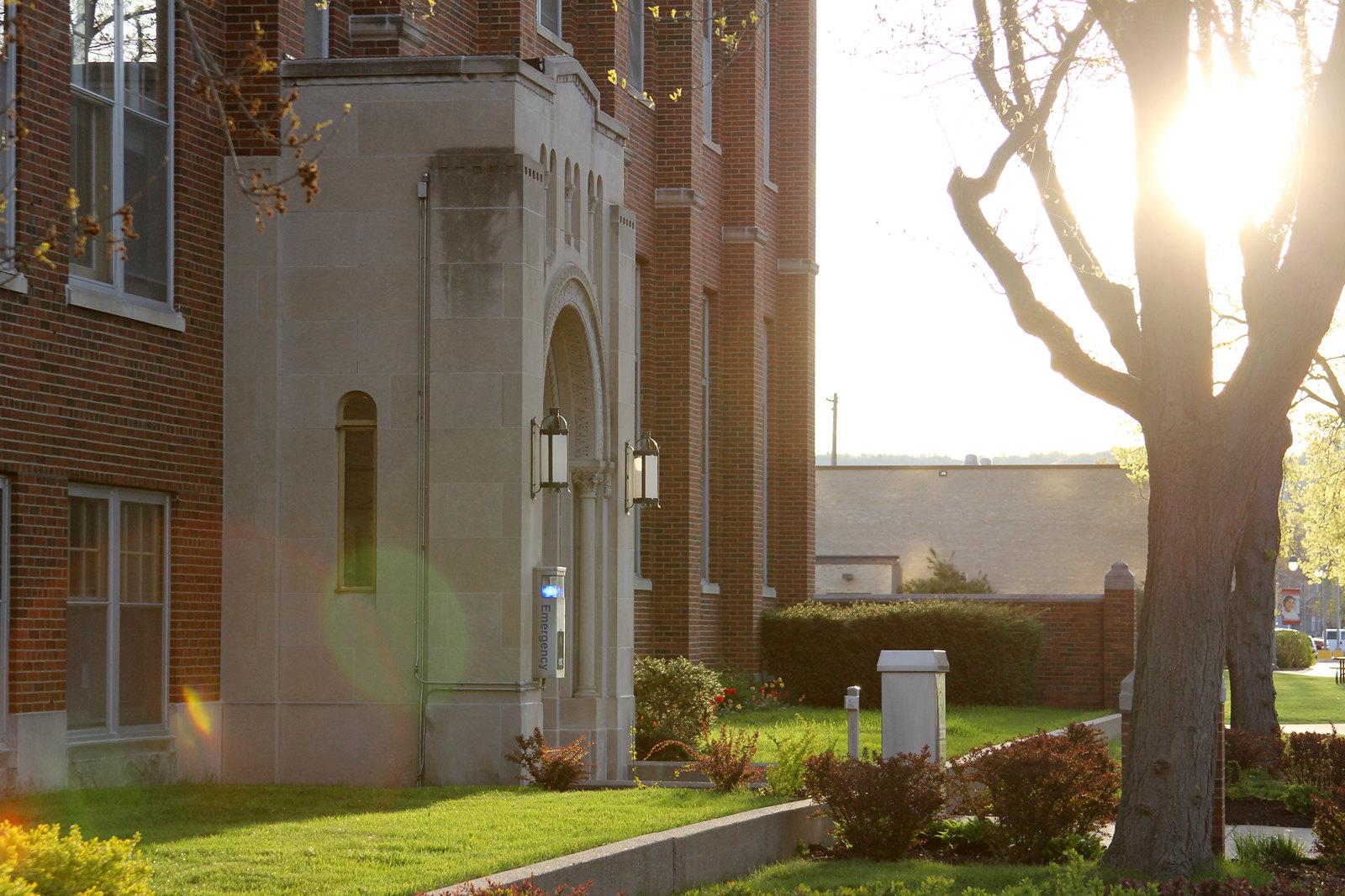 Library Entrance Sunrise