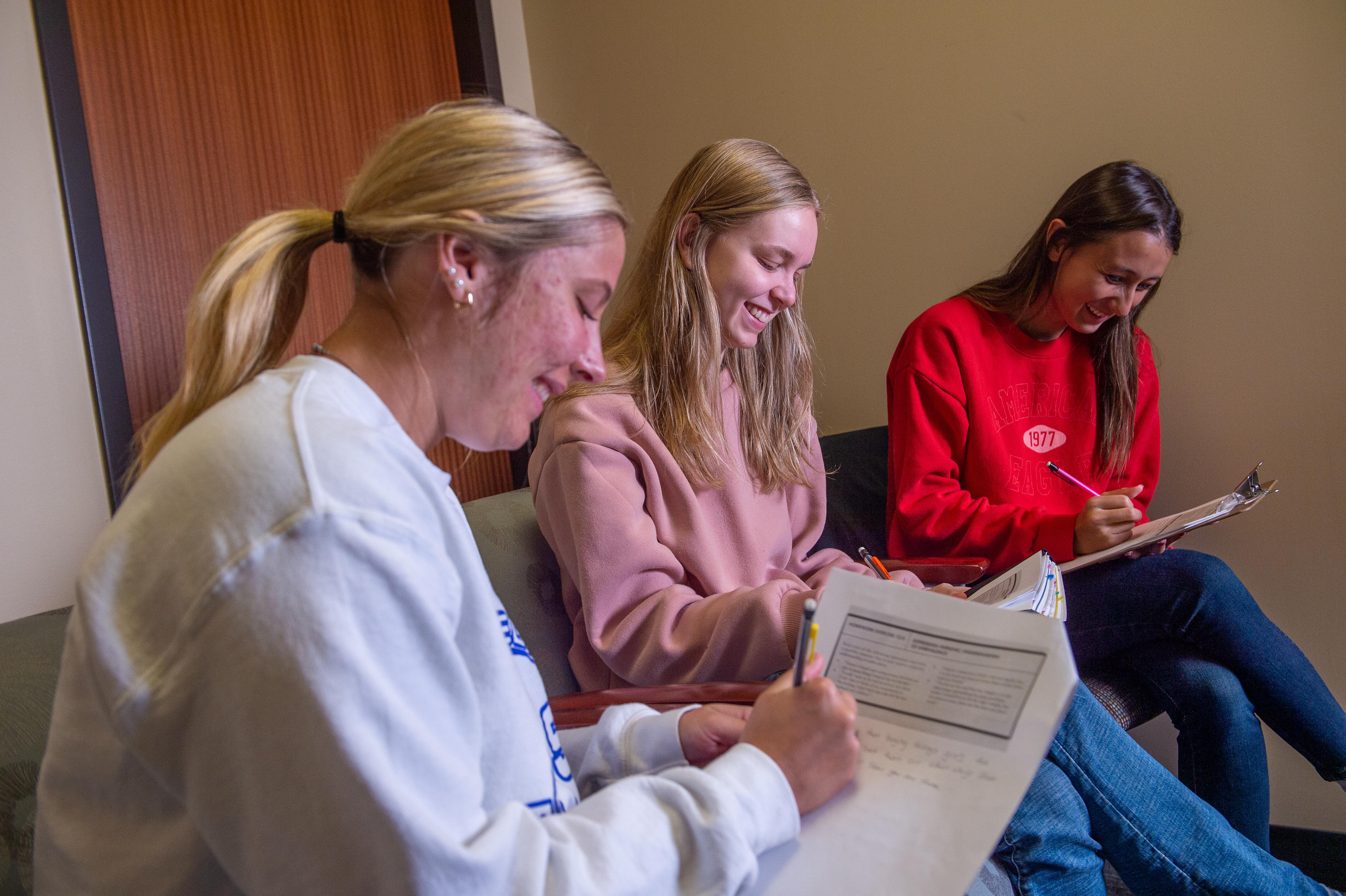 Students taking Test