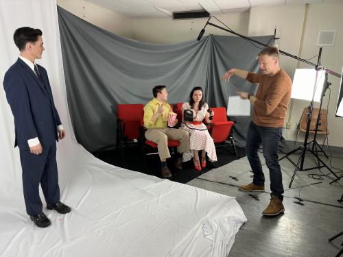 Bat Boy PSA filming