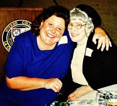 Nancy Allen and Sr. Annarose Glum Nancy Allen and Sr. Annarose Glum