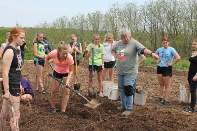 Sister Lucy Slinger garden lucy slinger-westby-hs-students-villa-garden.jpeg