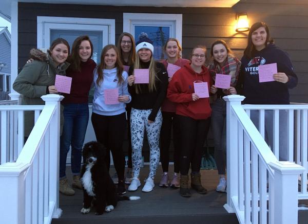 Callaghan with team Callaghan with golf teamteam