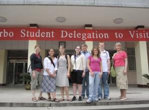 Katelyn Meyer in sister school on Luoyang, China